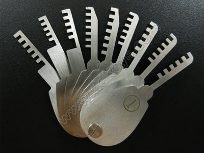 Comb Padlock Pick Set(9pcs)